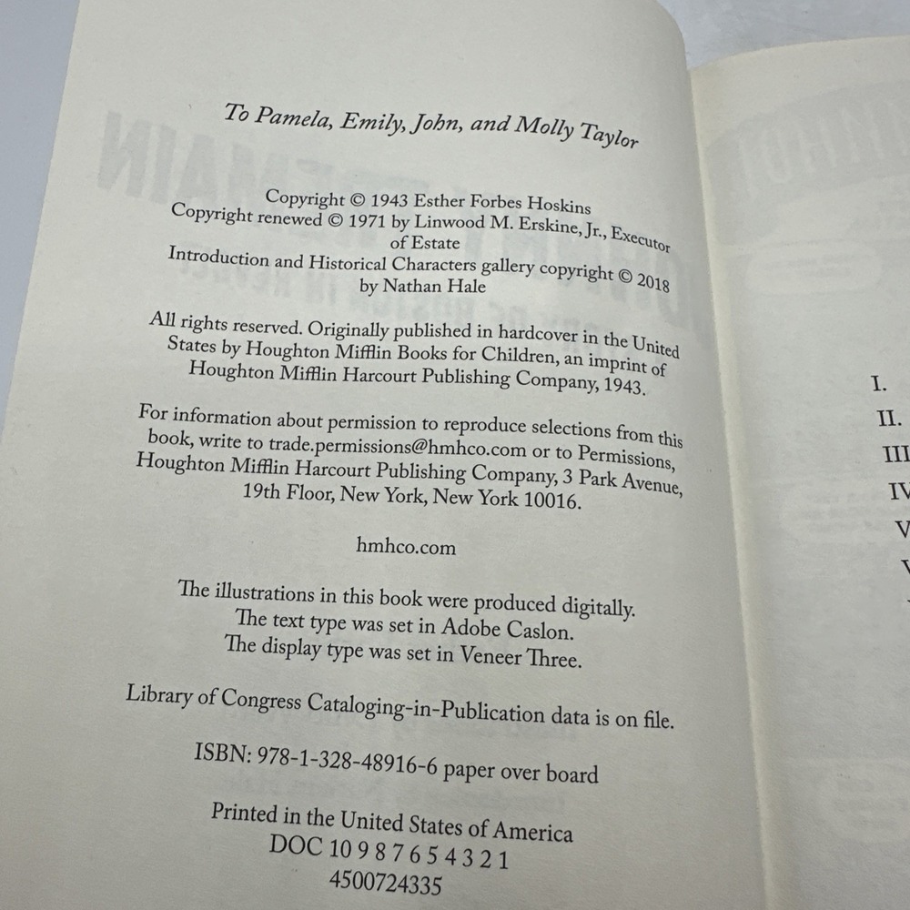 Johnny Tremain : A Story of Boston in Revolt, Hardcover by Forbes, Esther 2018 - Picture 7 of 16